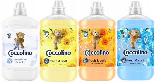 Zestaw 4 Płynów Coccolino Core MIX 4 x 1700ml