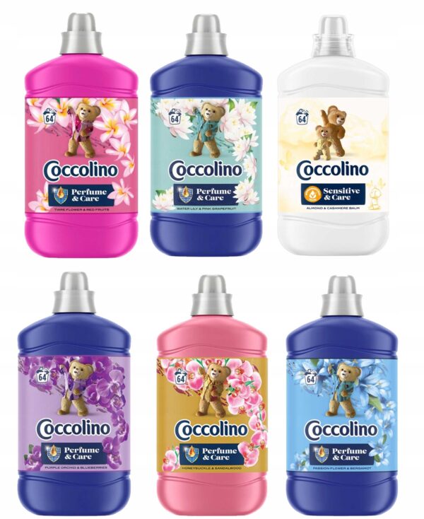 Zestaw 6 Płynów Coccolino Perfume&Care MIX 6 x 1600ml