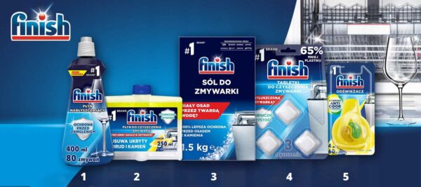 FINISH Płyn nabłyszczający Shine&Protect 400 ml cytrynowy - obrazek 6