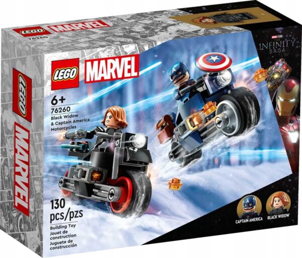 76260 - LEGO Super Heroes - Motocykle Czarnej Wdowy i Kapitana Ameryki