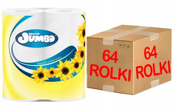 Ręcznik papierowy 2R SŁONIK JUMBO ECONOMIC 2W - 64 Rolki