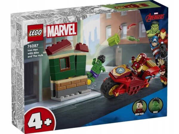 76287 - LEGO Super Heroes - Iron Man z motocyklem i Hulk