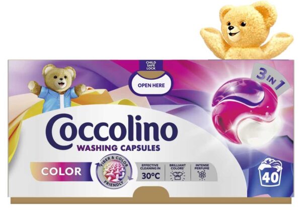 Coccolino Color Kapsułki 3w1 Do Prania Kolorowych Tkanin 40 Prań